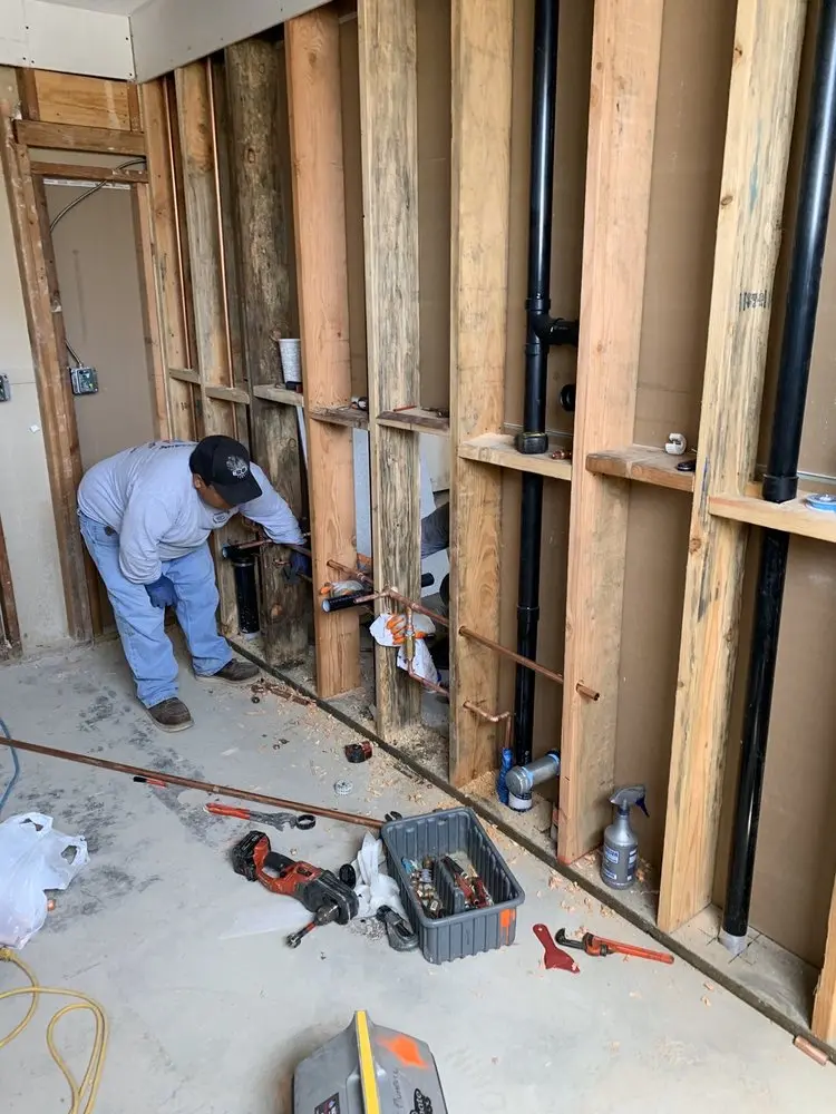 Commercial rough-in plumbing for Gas Line Repair in Trude